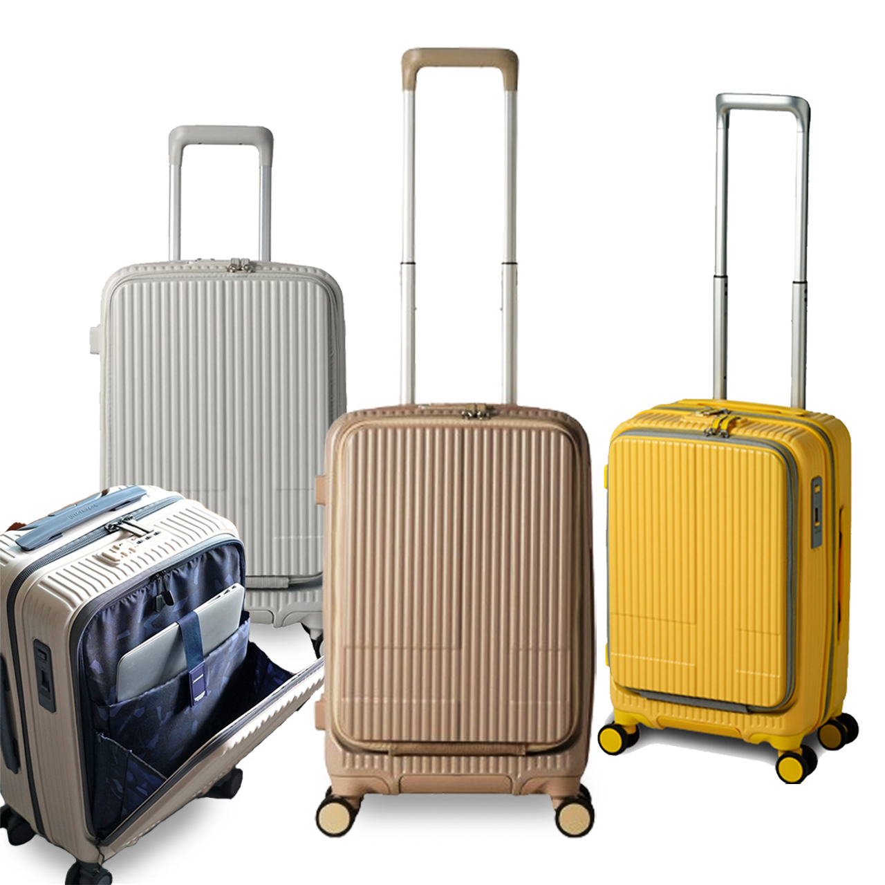 이노베이터 쏘트 38L 전면오픈 소형 노트북 기내용 미니 명품캐리어 PC100%