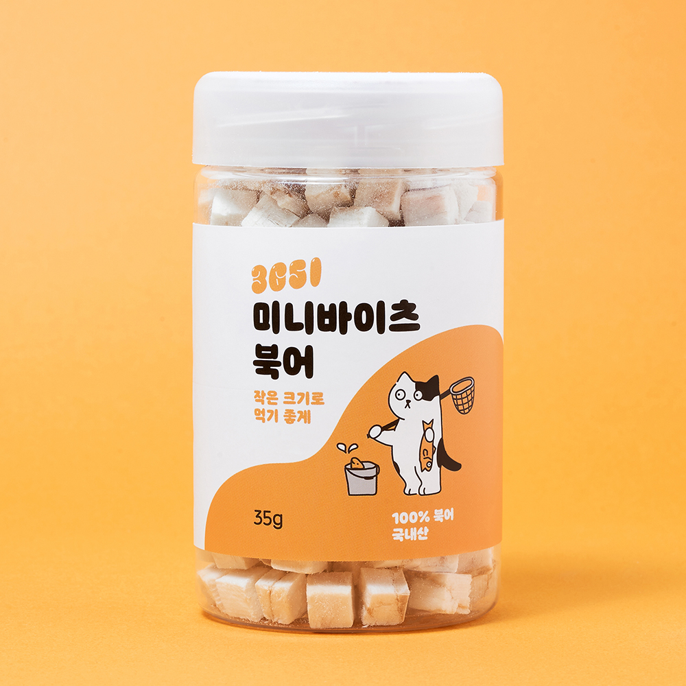 3651 미니바이츠 고양이 트릿 간식 국내산 북어, 35g, 1개 제품 이미지