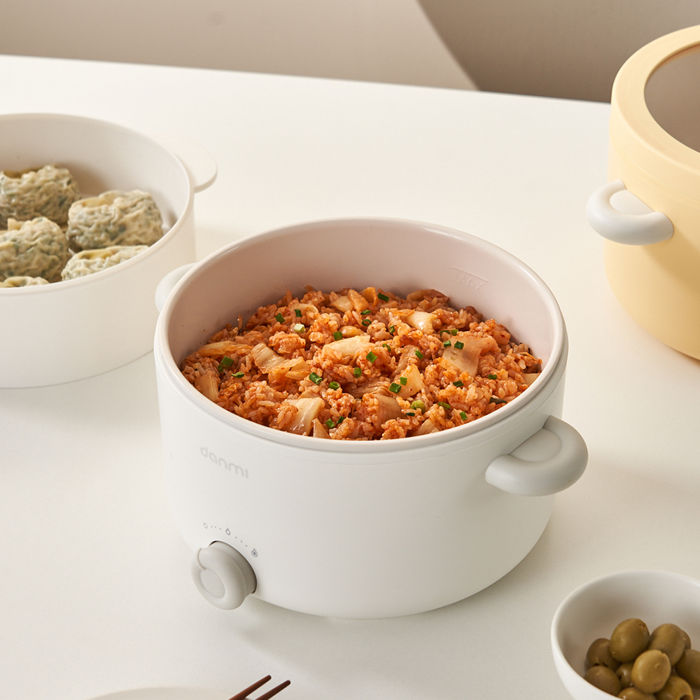 단미 마카롱쿠커 멀티쿠커 라면포트 여행용 캠핑용 샤브샤브 전기냄비 2L