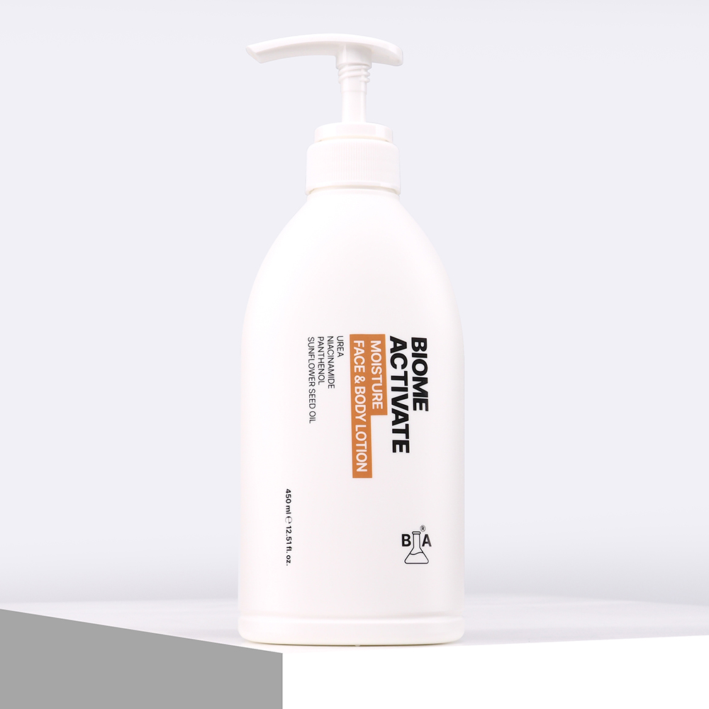 [바액] 모이스처 바디 로션 [450ml] 올인원멀티유즈 우레아 나이아신아마이드 판테놀 고보습 마일드 저자극 닭살피부