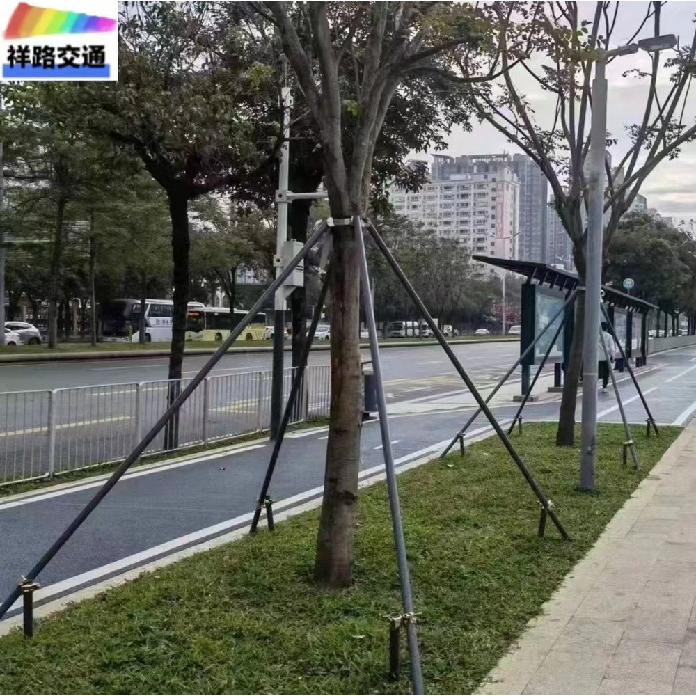 나무지지대 파이프 지주대 조립식 조경 가로수 방풍 방지 제트 42개+튜브x3미터x1.2mm4개+후프포함 초록 - 상세 이미지 3