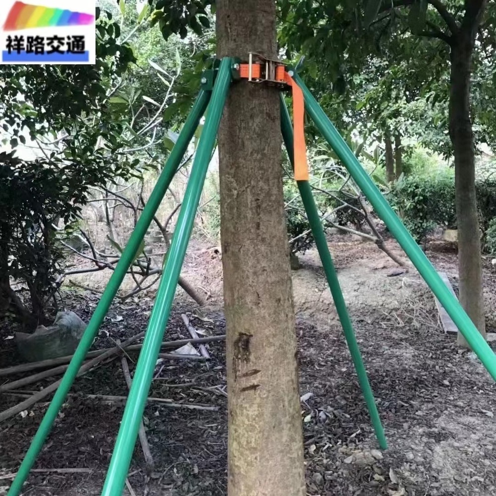 나무지지대 파이프 지주대 조립식 조경 가로수 방풍 방지 제트 42개+튜브x3미터x1.2mm4개+후프포함 초록 - 상세 이미지 2