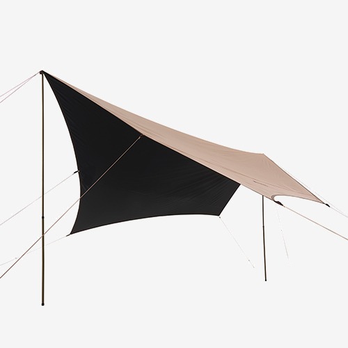 로고스 트래드캔버스 와이드 블랙코팅 헥사타프