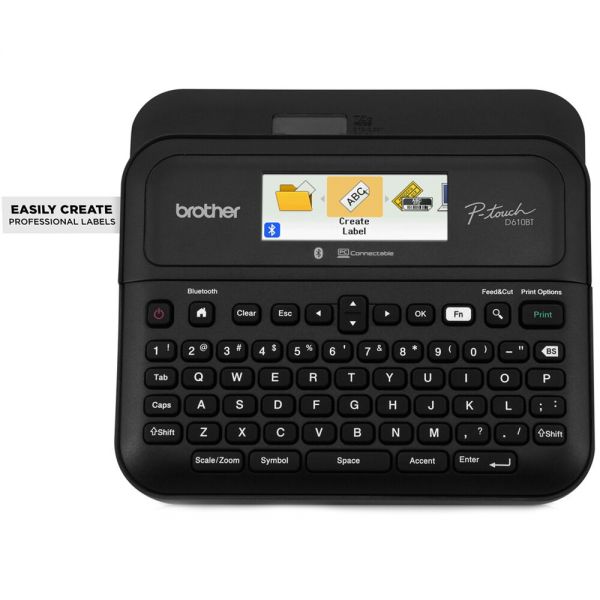 브라더 PTD610BT P-Touch 비즈니스 전문 연결 라벨 제조업체 : 클라이론