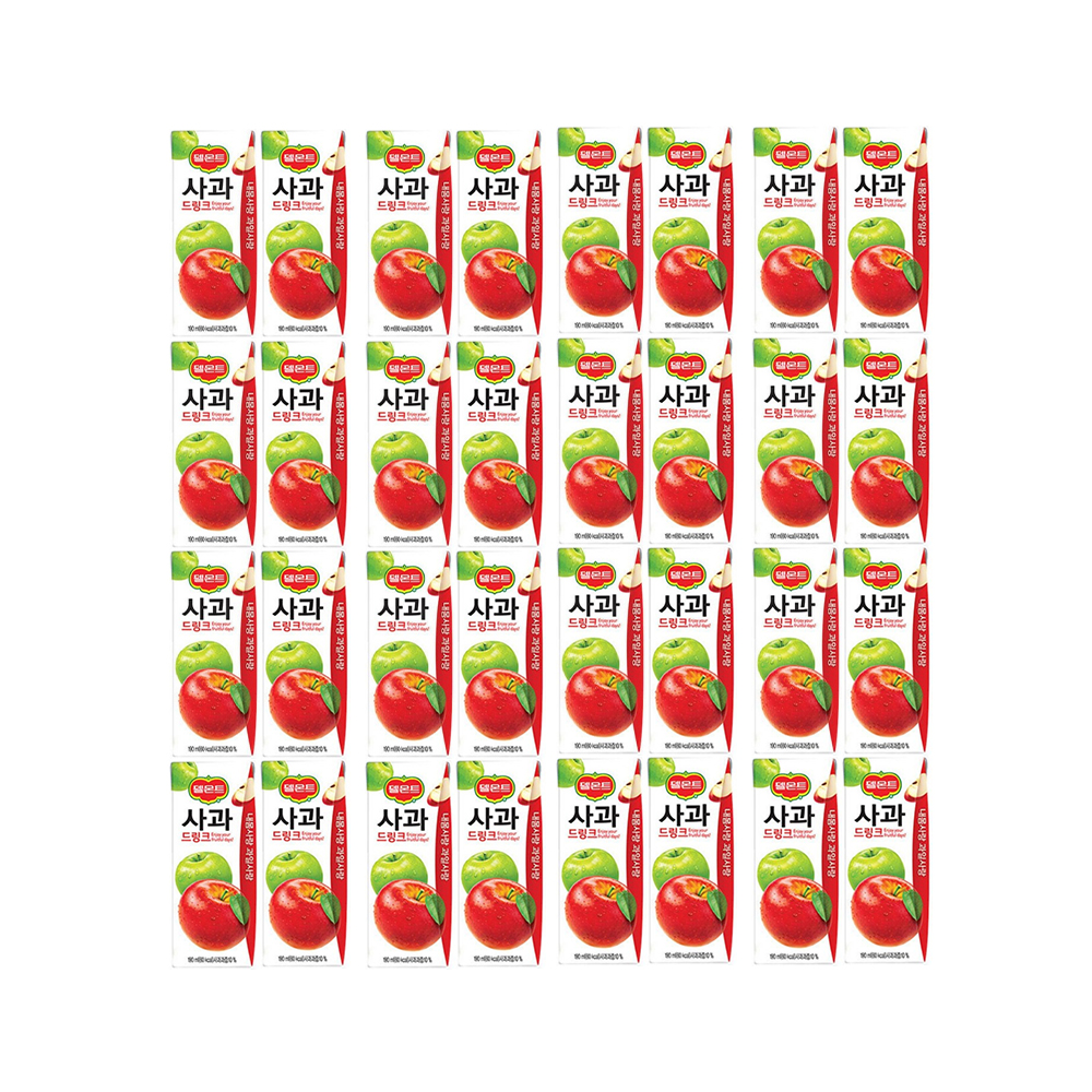 델몬트 드링크팩 사과 190ml 32개 과일쥬스 특가할인 - 상품 이미지