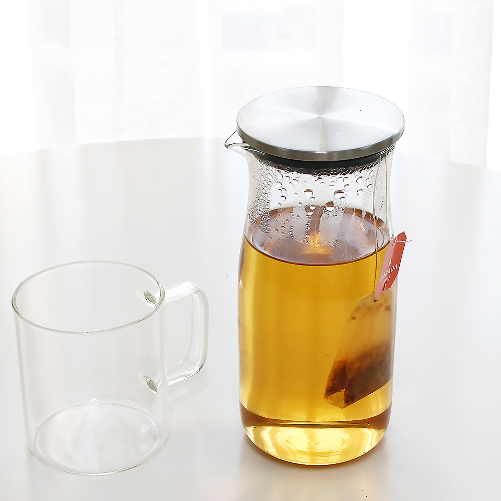 식당 카페 가정용 냉장고물병 델리 슬림 내열유리 물병 780ml, 1개 이미지 8
