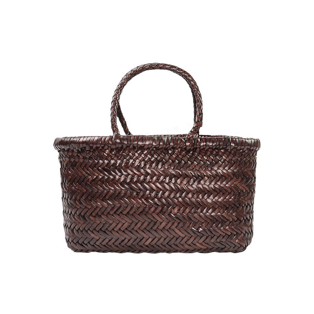 드래곤디퓨전 미니 플랫 고라 다크브라운 토트백 8809 DARKBROWN