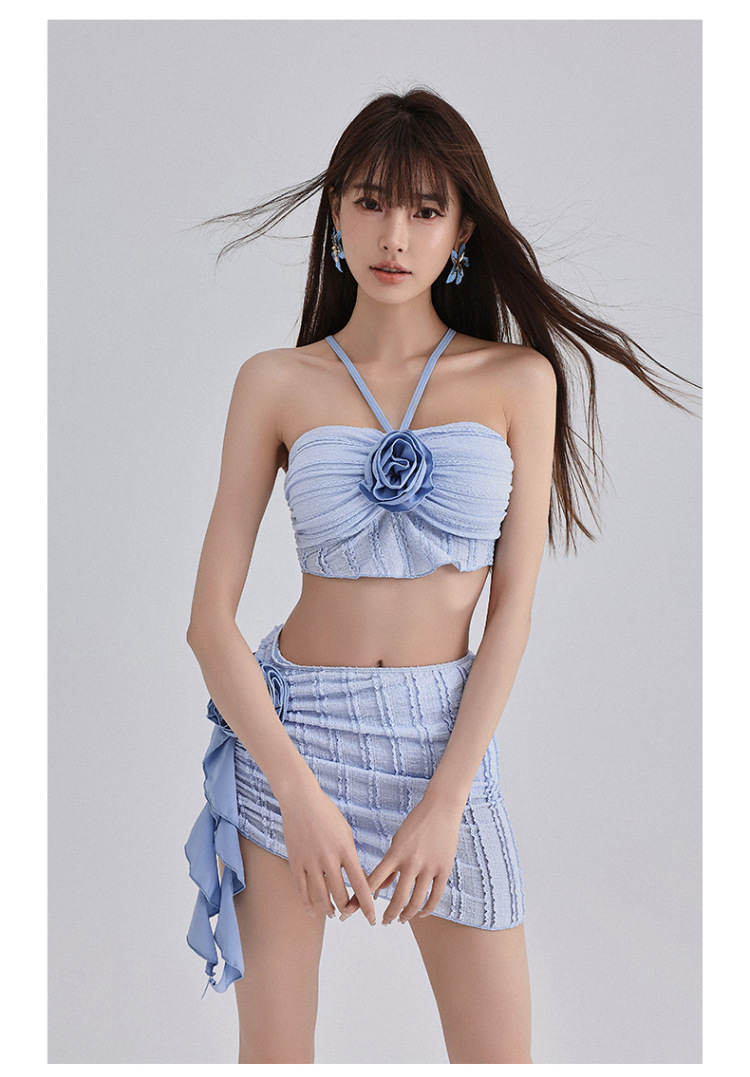 [2색]🏝️러블리 인싸템 3PCS 비키니 세트💖 슬림핏 & 군살 커버 효과 상세 이미지 18
