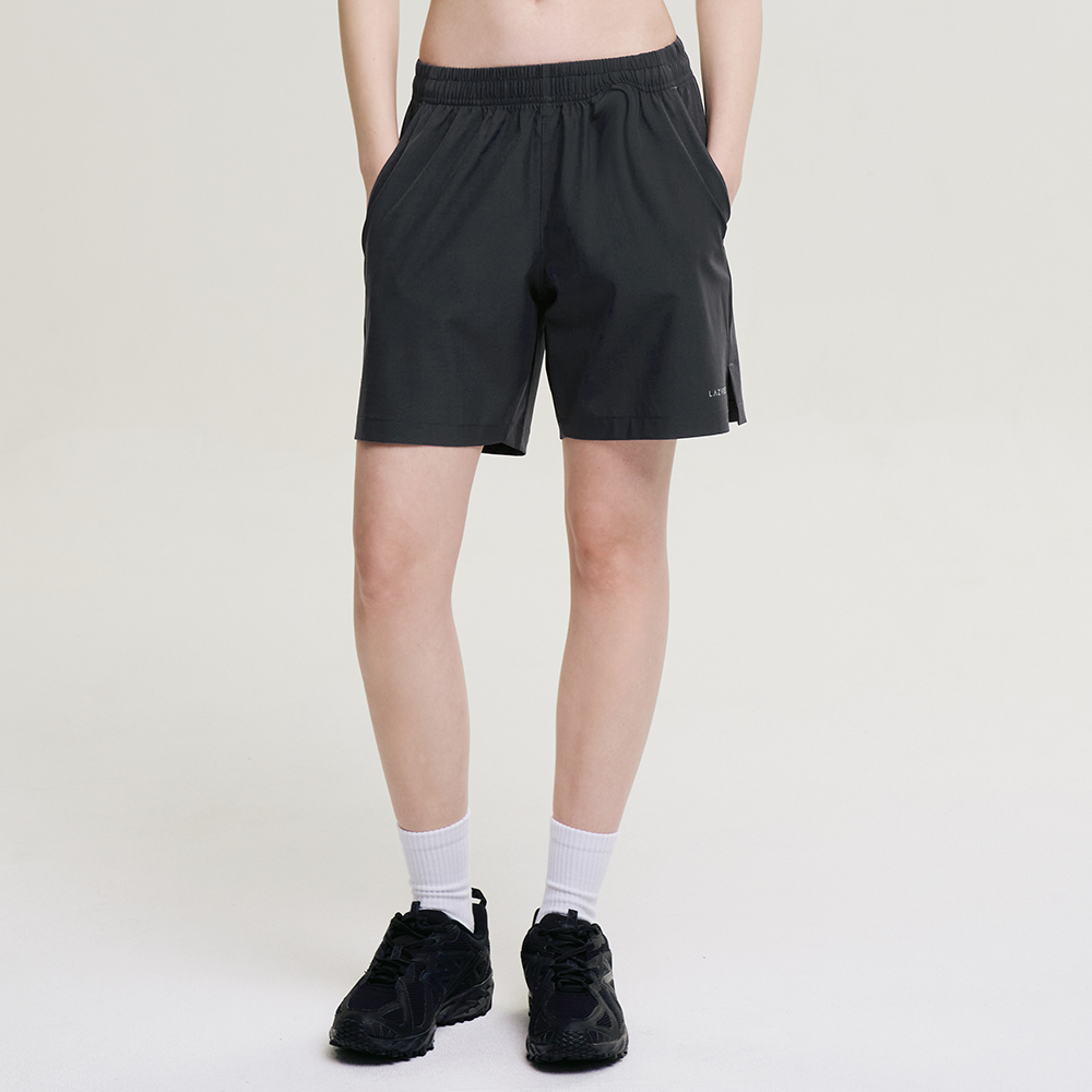 여성 운동반바지 에어로 엑티브 쇼츠 헬스복 러닝복 기능성 반바지 공용 차콜 - 상세 이미지 4