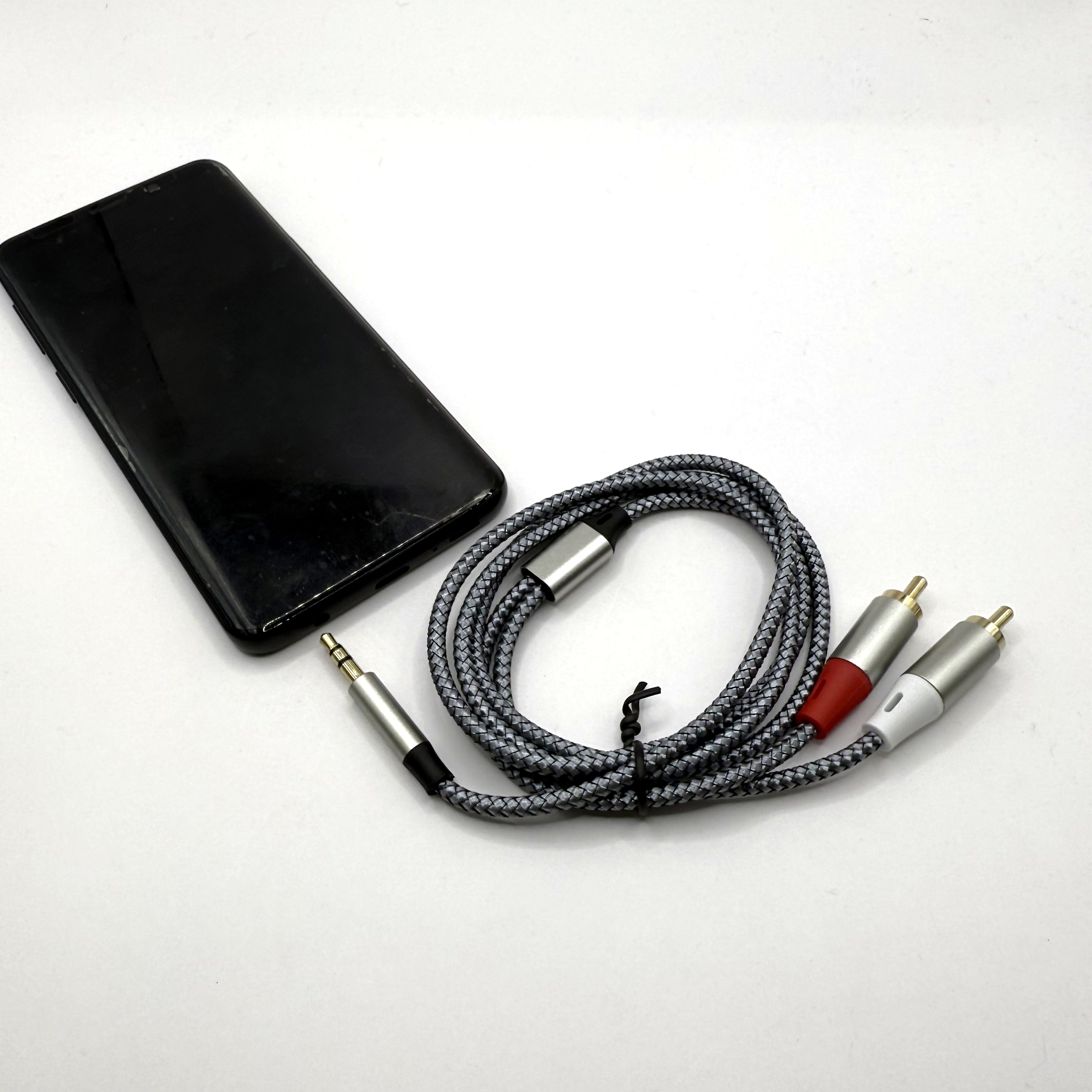 2 RCA to 3.5mm 3.5toRCA 케이블 1M 스테레오 AUX 오디오 스피커 이미지 6