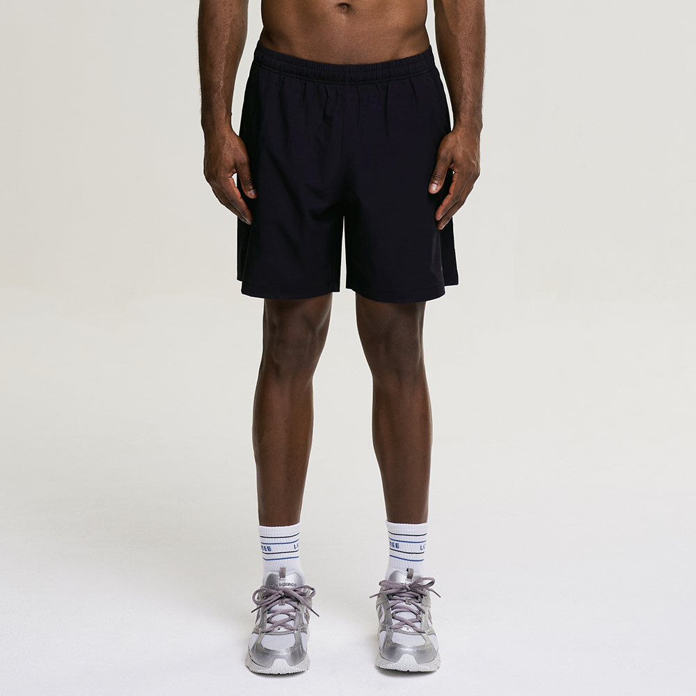 남자 운동반바지 에어로 엑티브 쇼츠 헬스복 러닝복 기능성 반바지 공용 블랙 - 상세 이미지 2