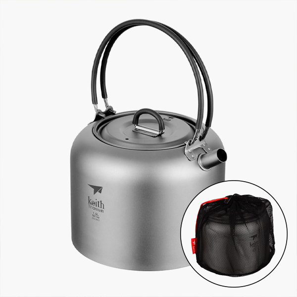 키이스 티타늄 케틀 1.5L 휴대용 경량 주전자