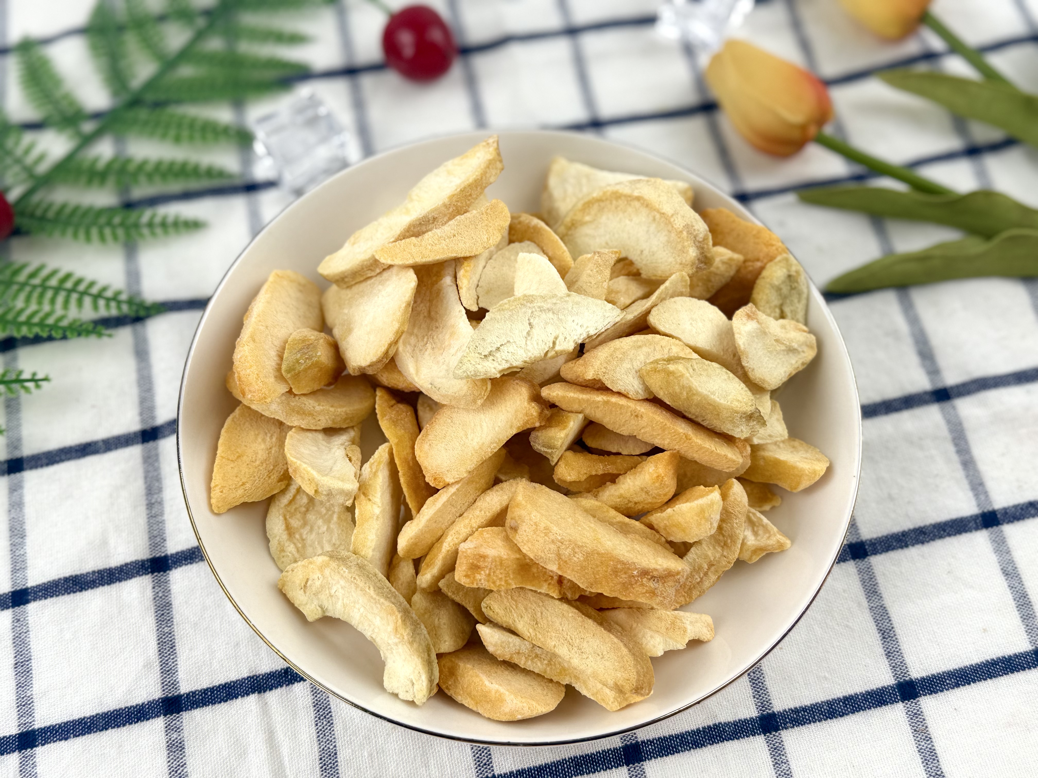 동결건조 복숭아칩 120g 말린 열대 과일칩 건과일 간식 딸기 야채칩 - 상세 이미지 2