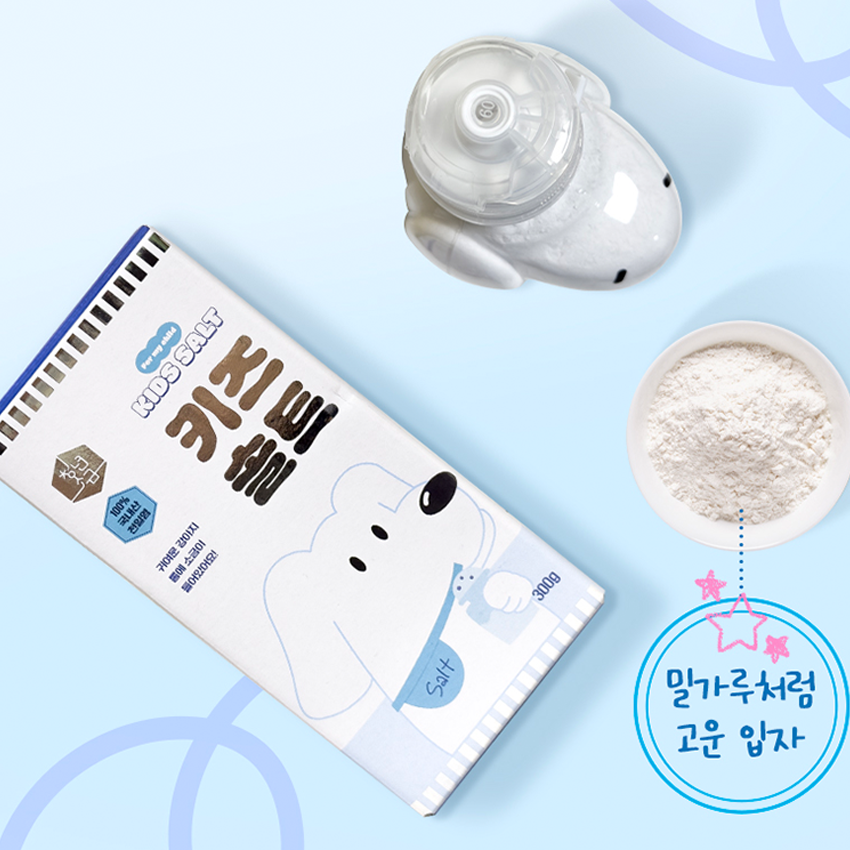 청년소금 이유식용 소금 300g, 1ea, 아기전용안심소금 무첨가 천연키즈솔트 - 상세 이미지 2