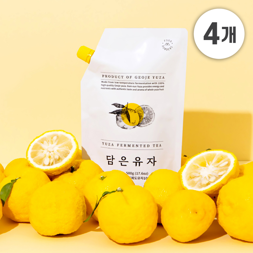 몬더스 거제도 담은유자 500g, 4개