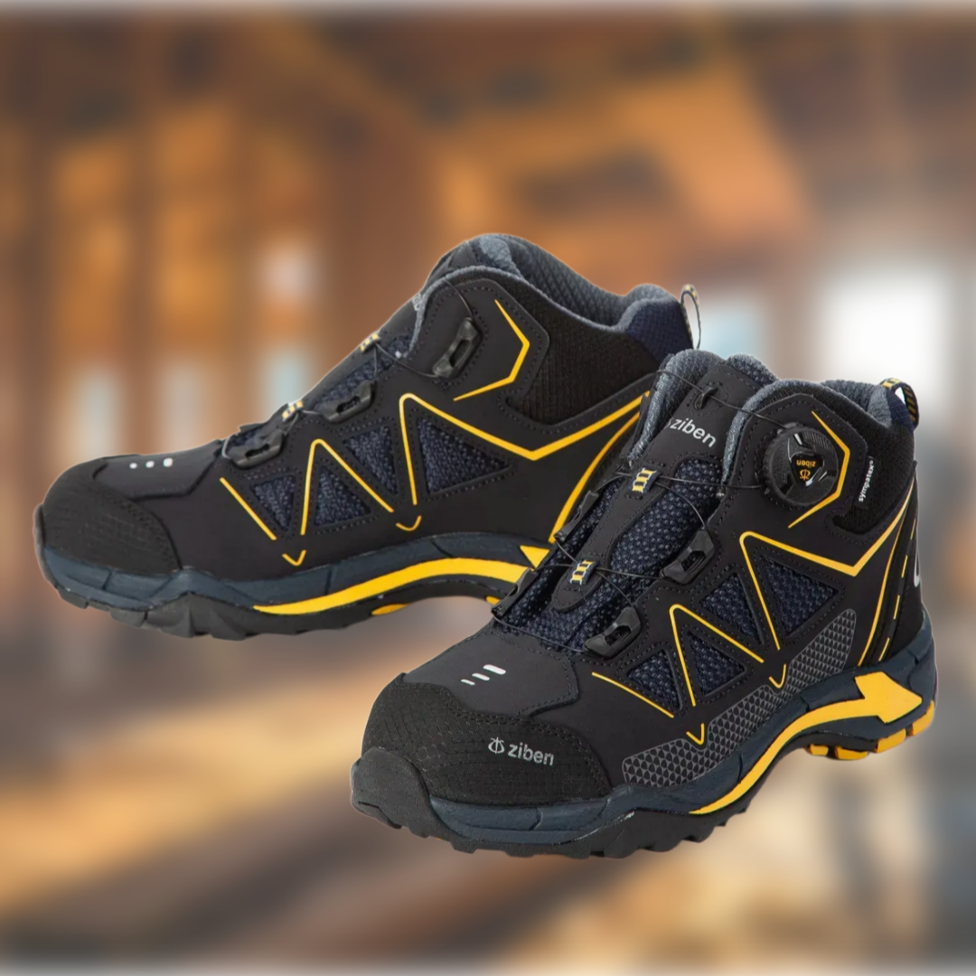 큰사이즈 빅사이즈 안전화 발편한 지벤 안전신발 작업신발 6인치 작업화 ZB-166