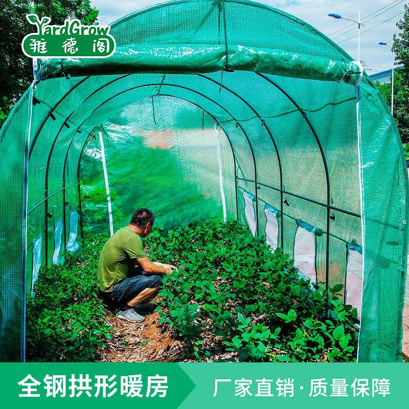 소형 비닐하우스 이동실 다육이 한랭사 대형 단열 창고 제트 3x3x2.2m+이중문+창문없음+반투명 - 상세 이미지 2