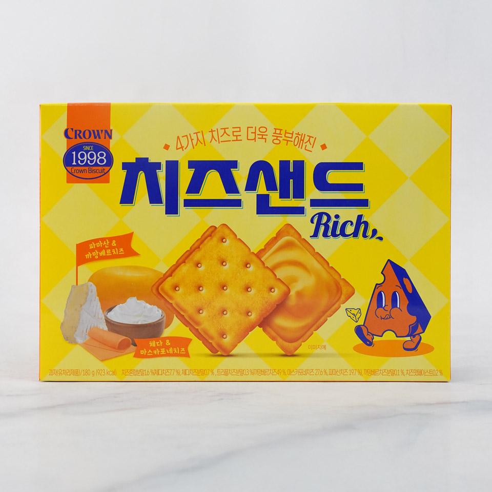 메가마트 크라운 치즈샌드(리츠) 180g - 메인 이미지
