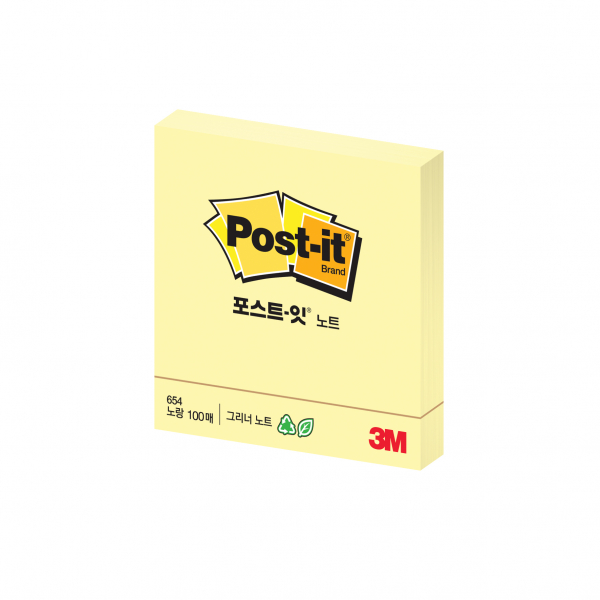 3M 포스트릿 654-RC 옐로우 100매 - 상품 이미지