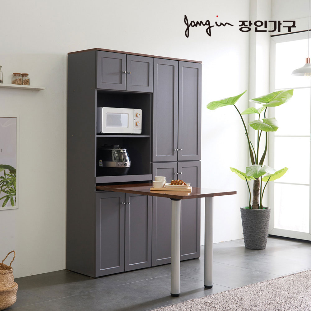 장인가구 쉐프GR 1800 식탁렌지대+수납장 - 상세 이미지 3