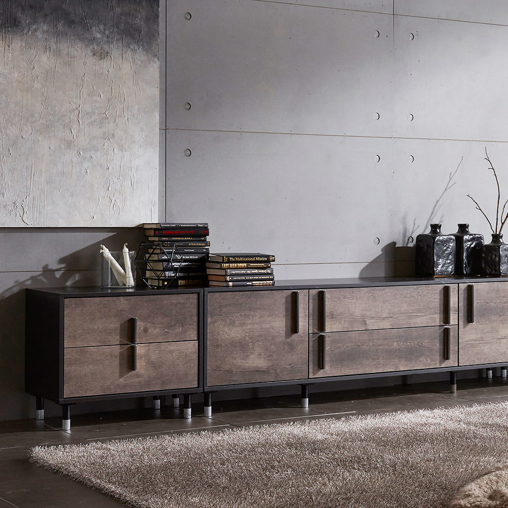 장인가구 노바 쇼콜라 2400 높은 거실장