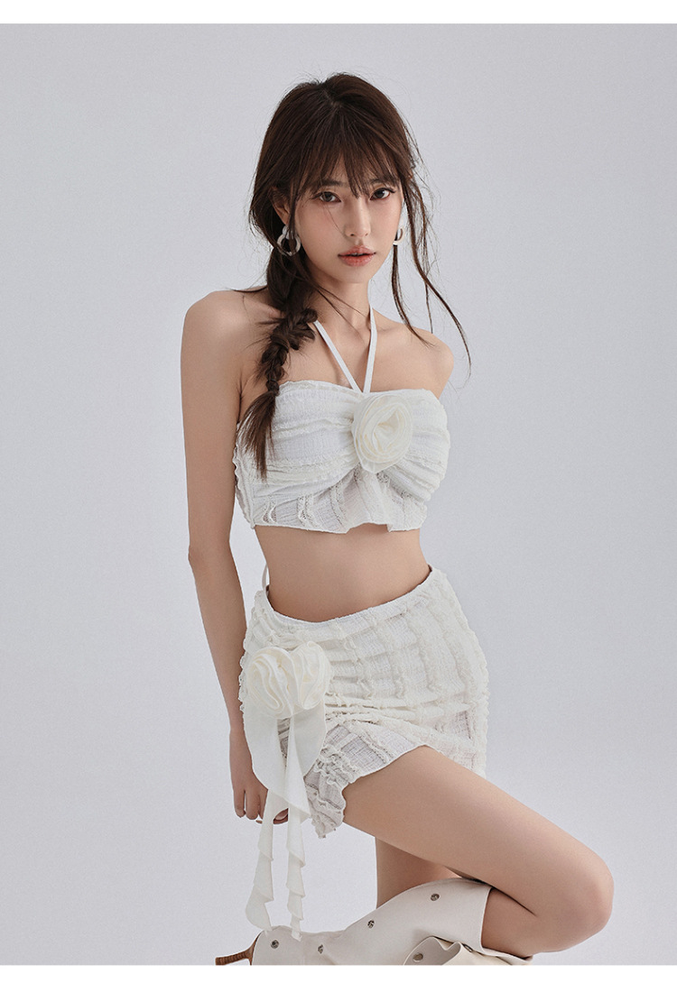 [2색]🏝️러블리 인싸템 3PCS 비키니 세트💖 슬림핏 & 군살 커버 효과 상세 이미지 4