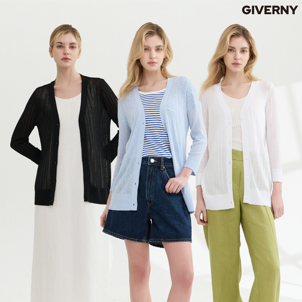 (런칭가 59,900원) 25SS 지베르니 시어 니트 가디건 [N23]