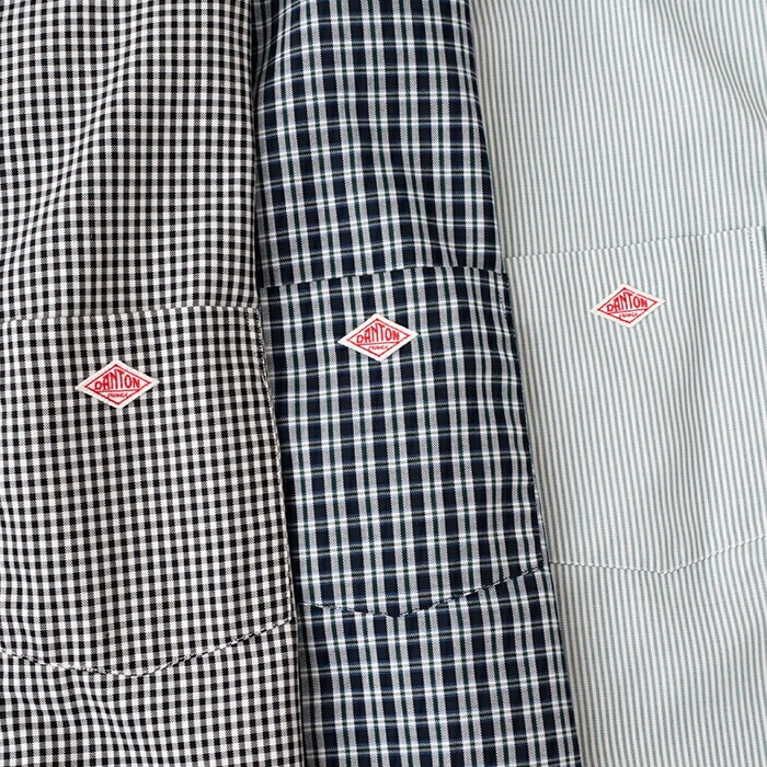 단톤 남성 옥스포드 도트 버튼다운 셔츠 DT-B0293POD NAVY GREEN CHECK 40 - 상세 이미지 2