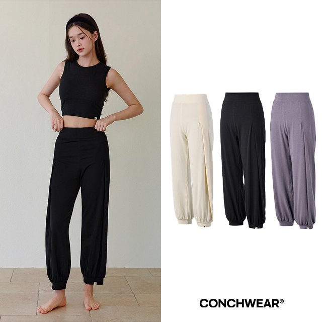 요가 라이크 핀턱팬츠 (3color) 에슬레져룩 여성요가복 필라테스복 - 상품 이미지