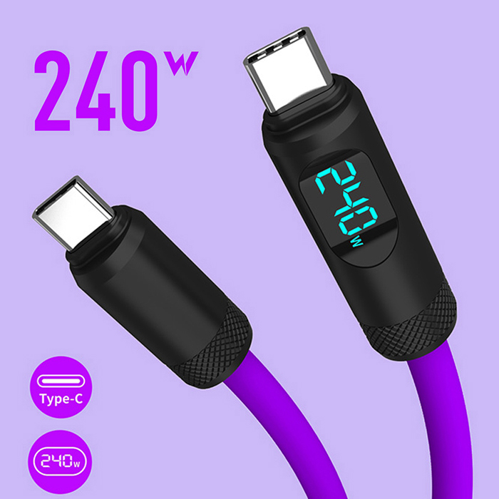 C타입 고속충전 케이블 핸드폰 맥북 노트북 240W 30분충 - 상품 이미지