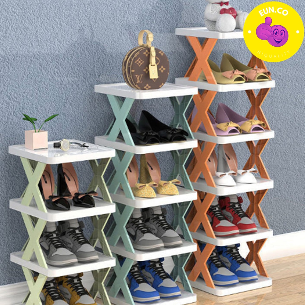 좁은현관 신발장 철제 신발 정리대 인테리어 전시장