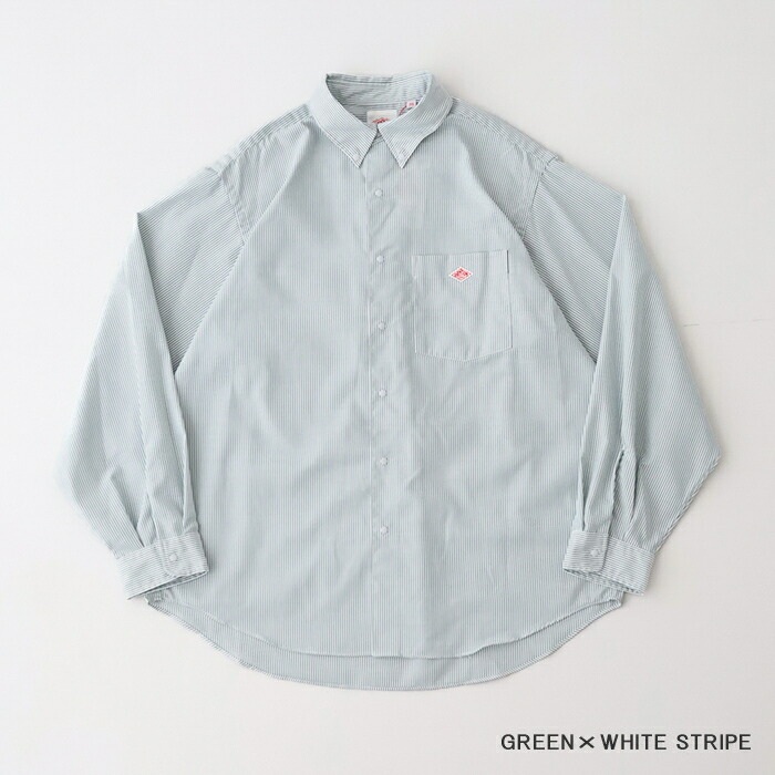 단톤 남성 옥스포드 도트 버튼다운 셔츠 DT-B0293POD NAVY GREEN CHECK 40 - 상세 이미지 5
