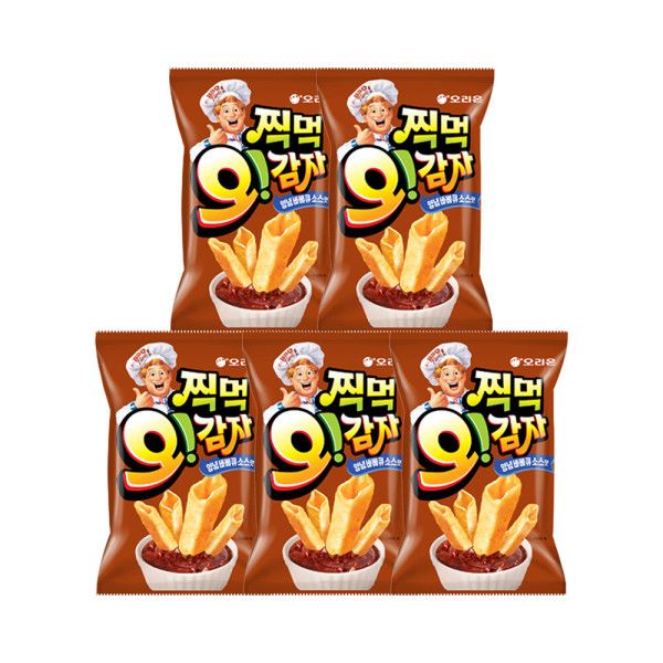 다파라하우스 오리온 찍먹 오감자 양념바베큐소스맛 136g x 5개 / 스낵 과자 578902 : 다팔아하우스