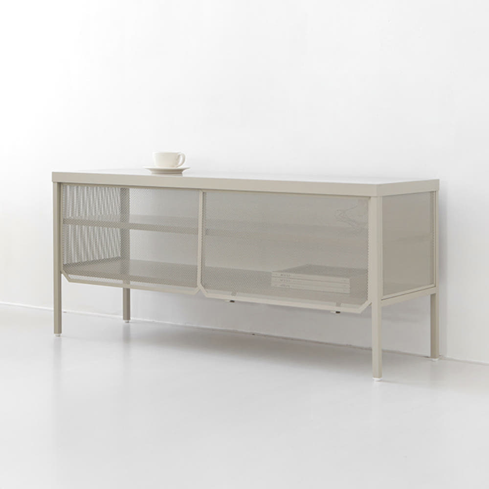 CHAPUL 캐비넷 수납장 1225x395x560mm, 2단, 솔리드베이지 5607.1839 - 상세 이미지 3