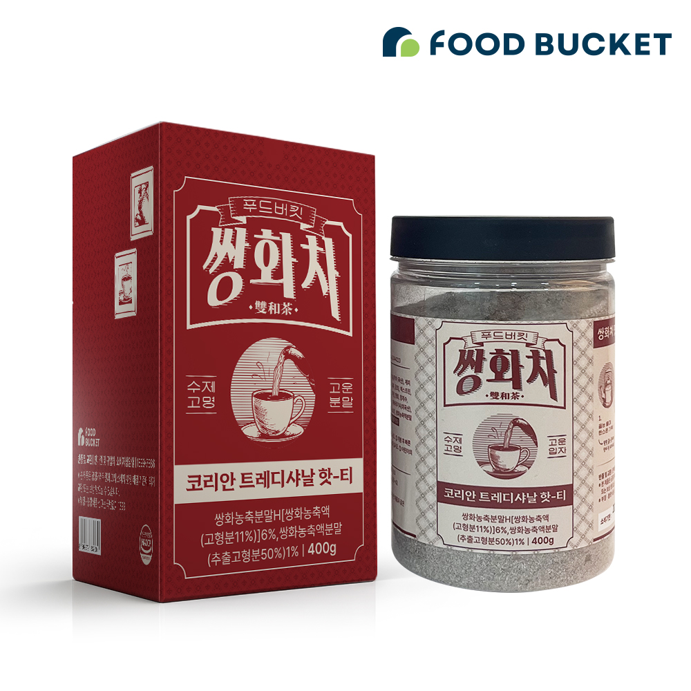 [3+1이벤트] 푸드버킷 수제고명 쌍화차 400gx1박스