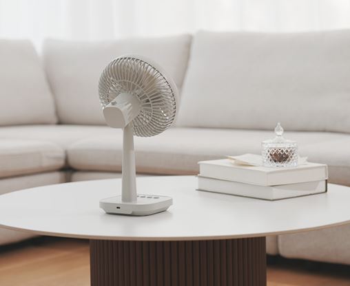 크레모아 데스크 팬 D1 선풍기 무선 캠핑 레트로 책상용 BLDC 충전식 저소음 프리즘 - 상세 이미지 5