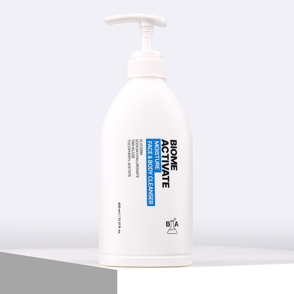 [바액] 모이스처 바디 클렌저 [450ml] 올인원멀티유즈 글리세린30% 머리부터 발끝까지 고보습 마일드 저자극 약산성 수분장벽