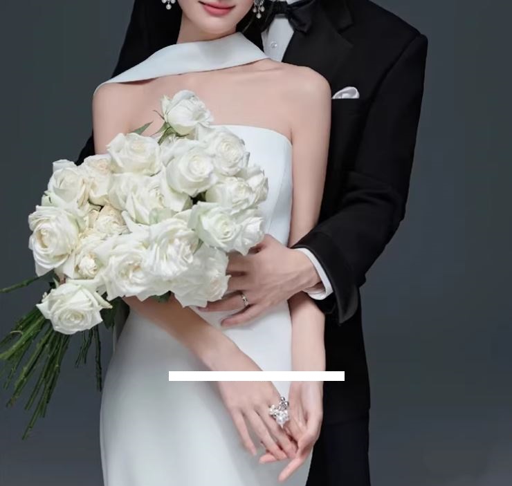 빈티지 촬영 스튜디오 테마 커플사진 화보드레스 셀프웨딩 블랙드레스 - 상세 이미지 5