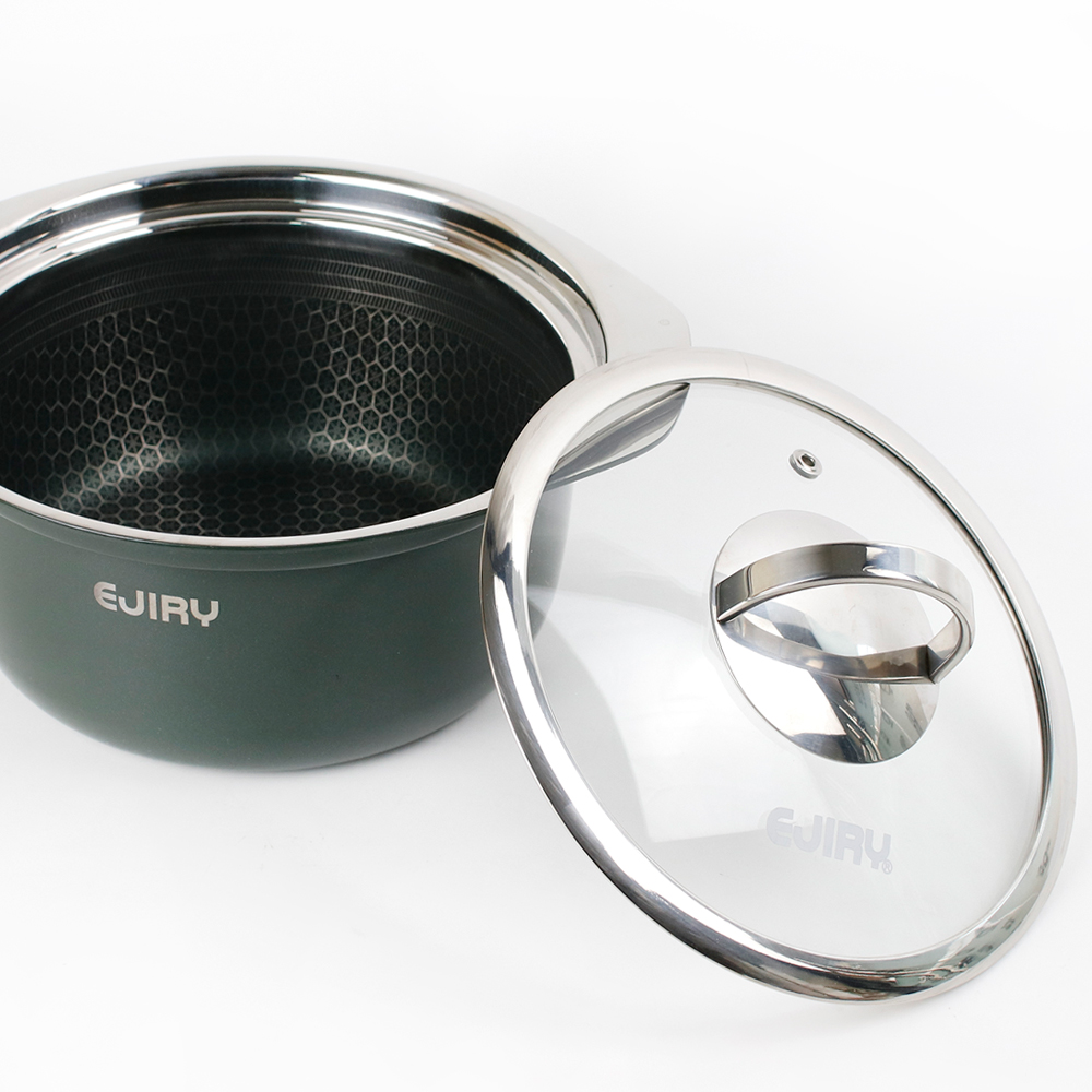 IH 스텐 큐브G 에지리 아시아팟 통 3중 스텐 냄비 팬 32cm, 그리들