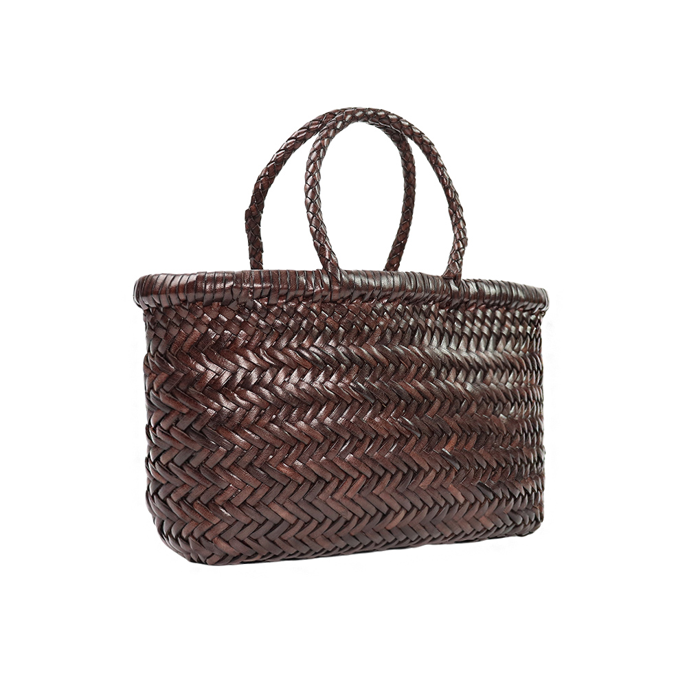 드래곤디퓨전 미니 플랫 고라 다크브라운 토트백 8809 DARKBROWN