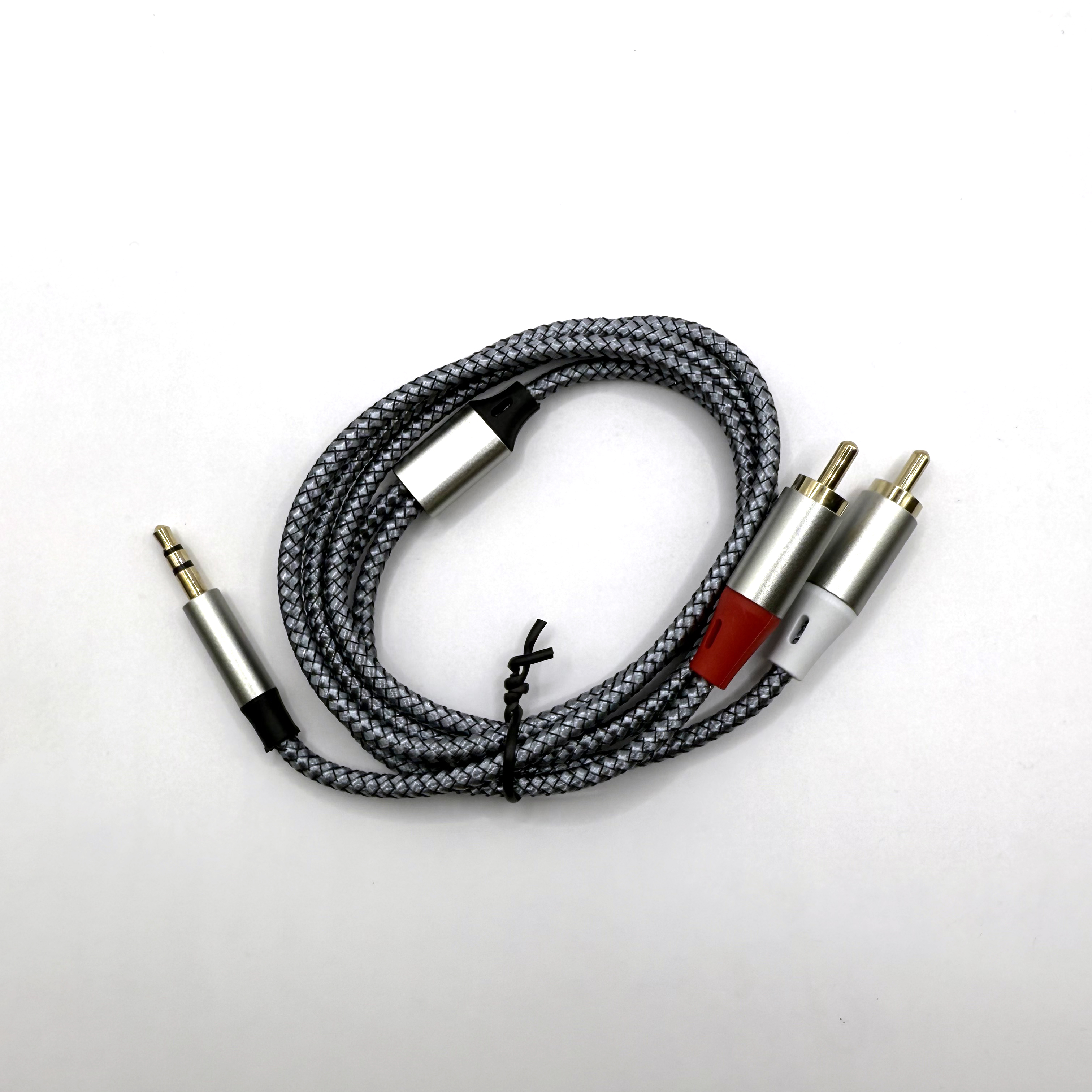 2 RCA to 3.5mm 3.5toRCA 케이블 1M 스테레오 AUX 오디오 스피커 - 상세 이미지 3