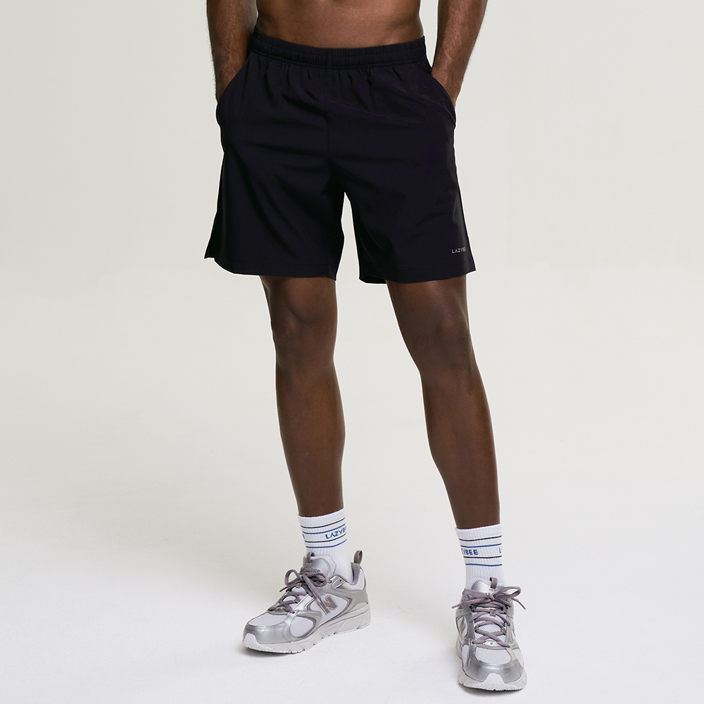 남자 운동반바지 에어로 엑티브 쇼츠 헬스복 러닝복 기능성 반바지 공용 블랙