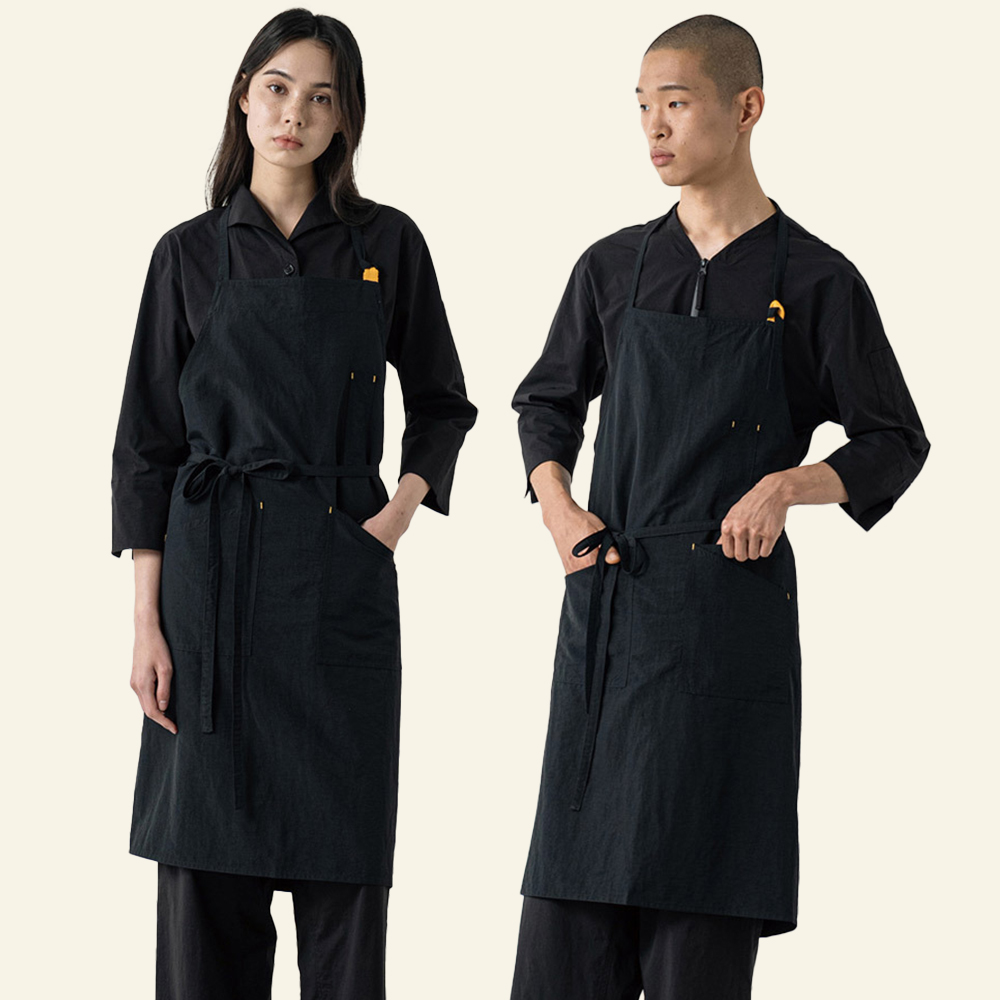 네이비 무브온라이트플로 목걸이형앞치마 서빙 가게 식당 카페 공방 바리스타앞치마 - 상품 이미지
