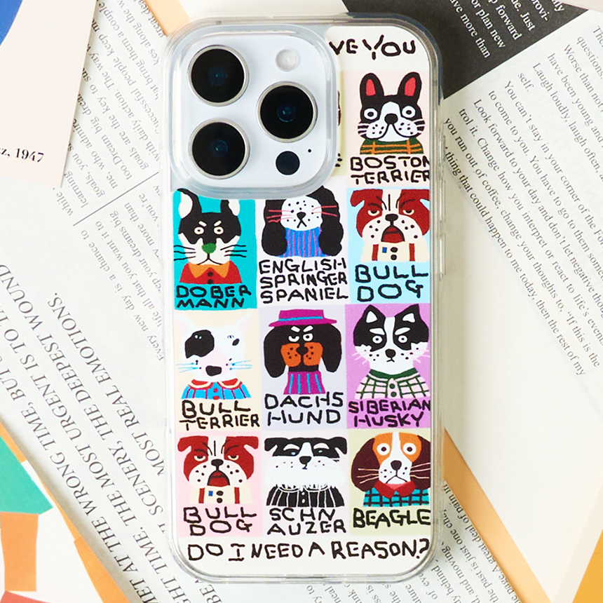 플라베어 그냥당신이좋아요 띠부띠부스킨 갤럭시/아이폰 케이스 부착용스킨