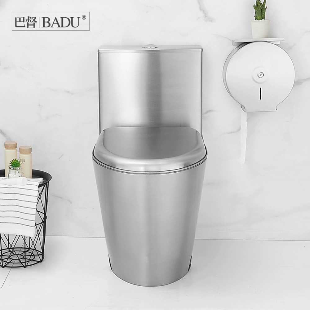 스텐 좌변기 고급 카페 구치감 인테리어 검찰청 심플 (8811모델) 바닥배수 30CM - 상세 이미지 5