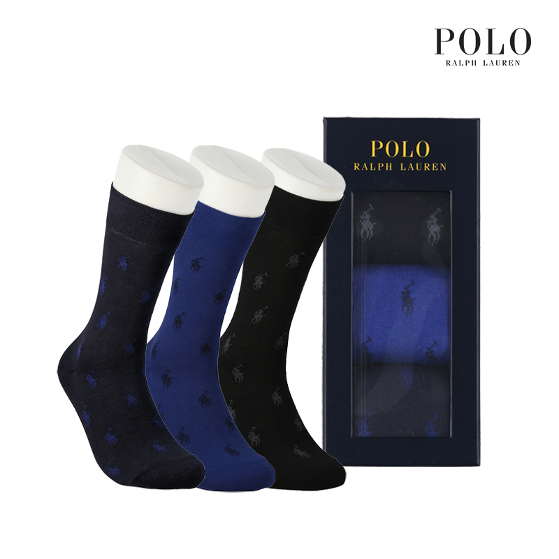 [현대백화점]POLO 폴로 신사 모티브패턴 장목 3족선물세트 RL33297S : 현대백화점