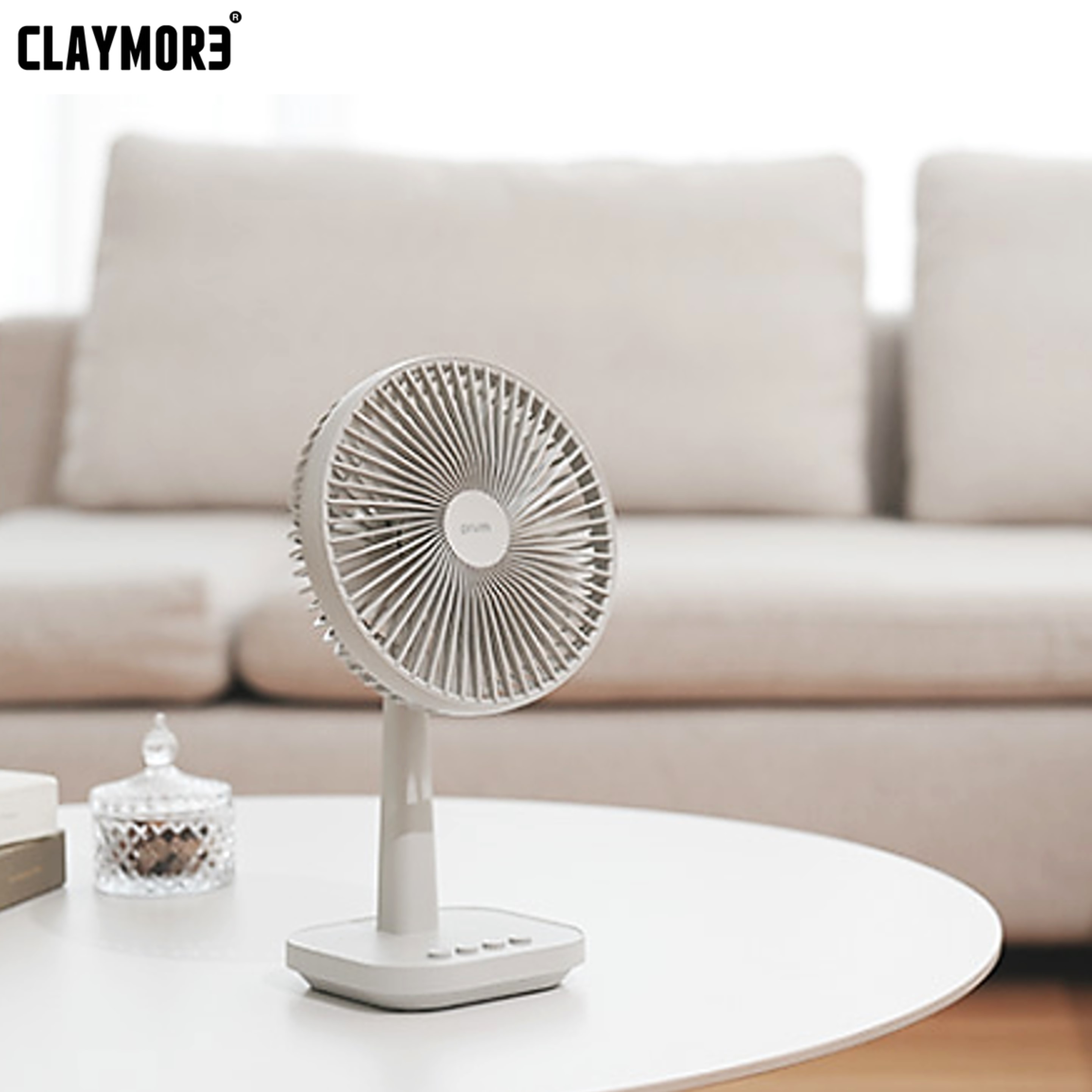크레모아 데스크 팬 D1 선풍기 무선 캠핑 레트로 책상용 BLDC 충전식 저소음 프리즘
