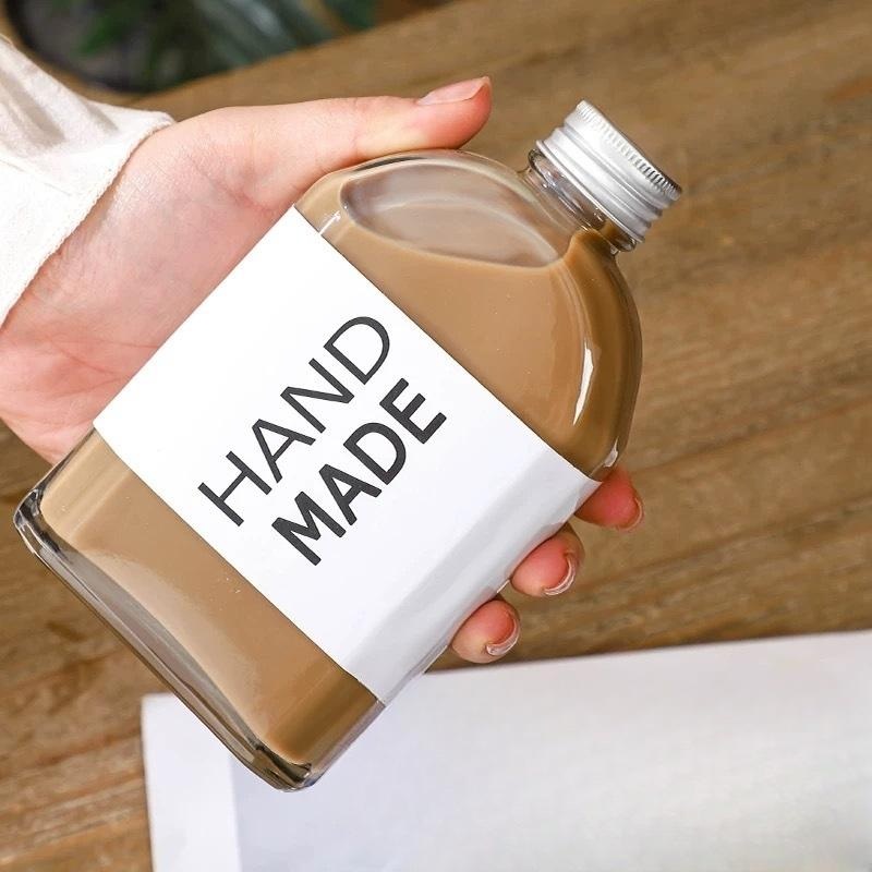 수제음료 유리병 250ml 500ml 대량구매 수제 과일주스 와인병 공병 카페 로고각인 가능 - 상세 이미지 3