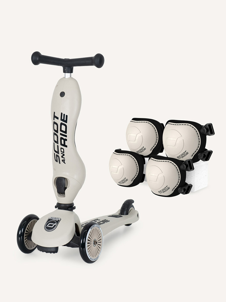 스쿳앤라이드 킥1(애쉬) + 보호대 2종세트 유아킥보드