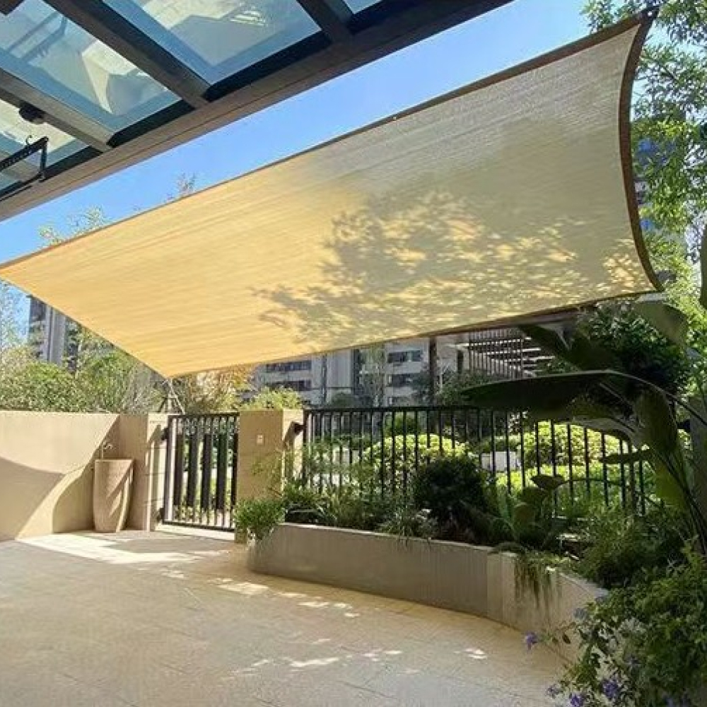 햇빛가림막 차광망 차광막 농막 옥상 주차장 바람막이 그늘막 주차천막 2M